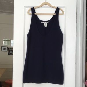 Vintage navy DVF tank